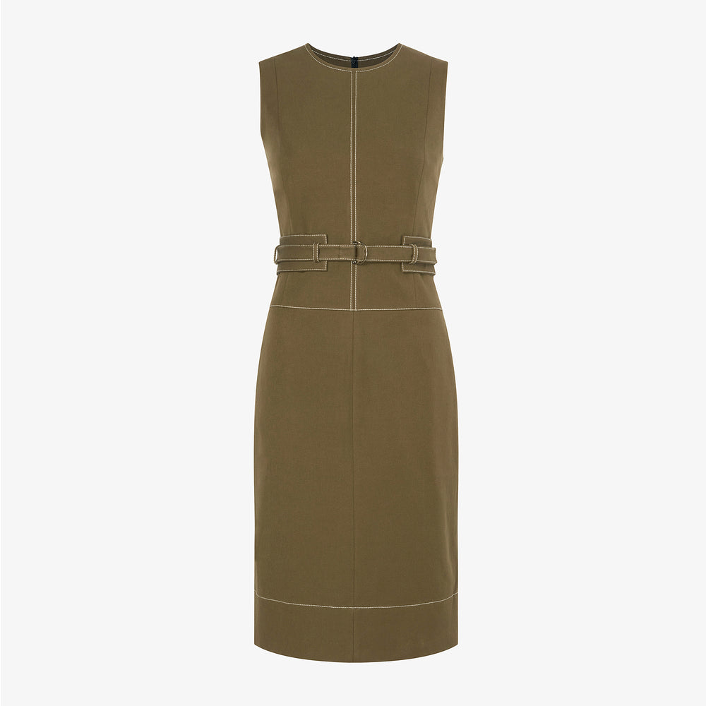 packshot image of the maude dress in oregano