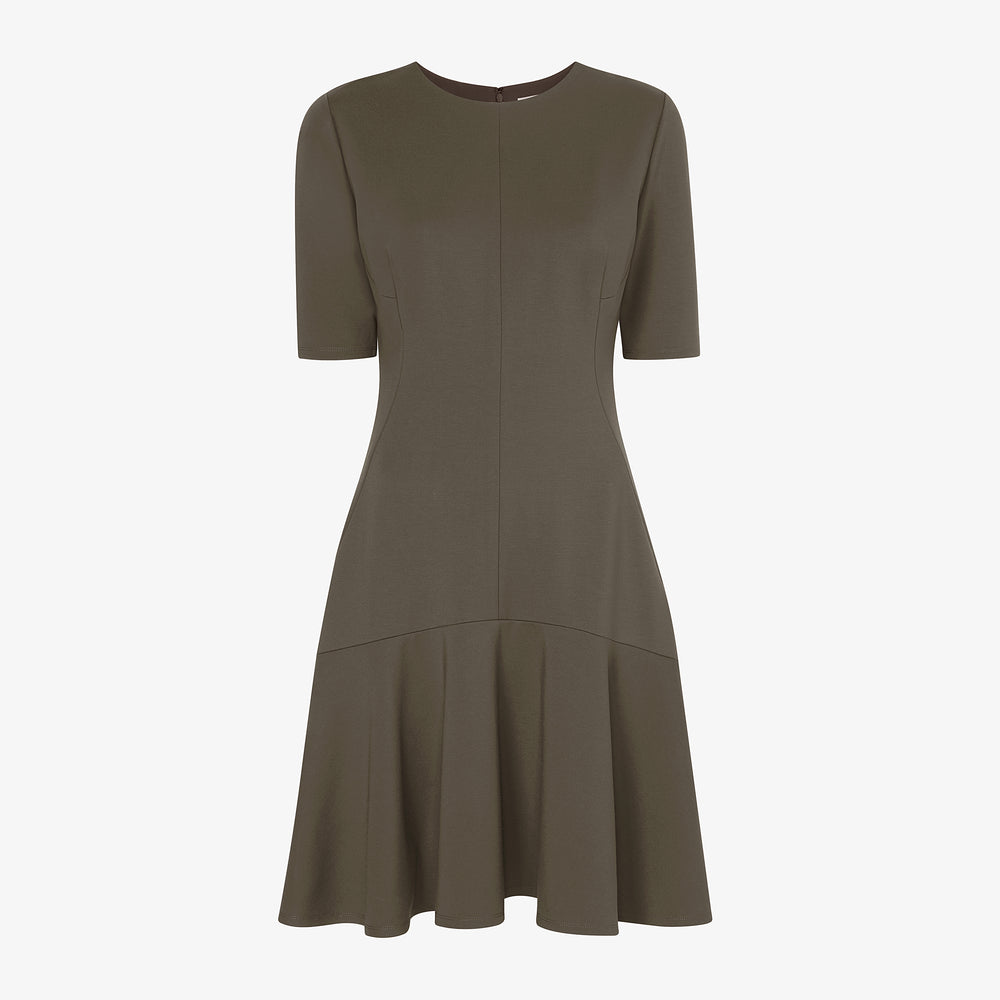 packshot image of the gina dress in ash