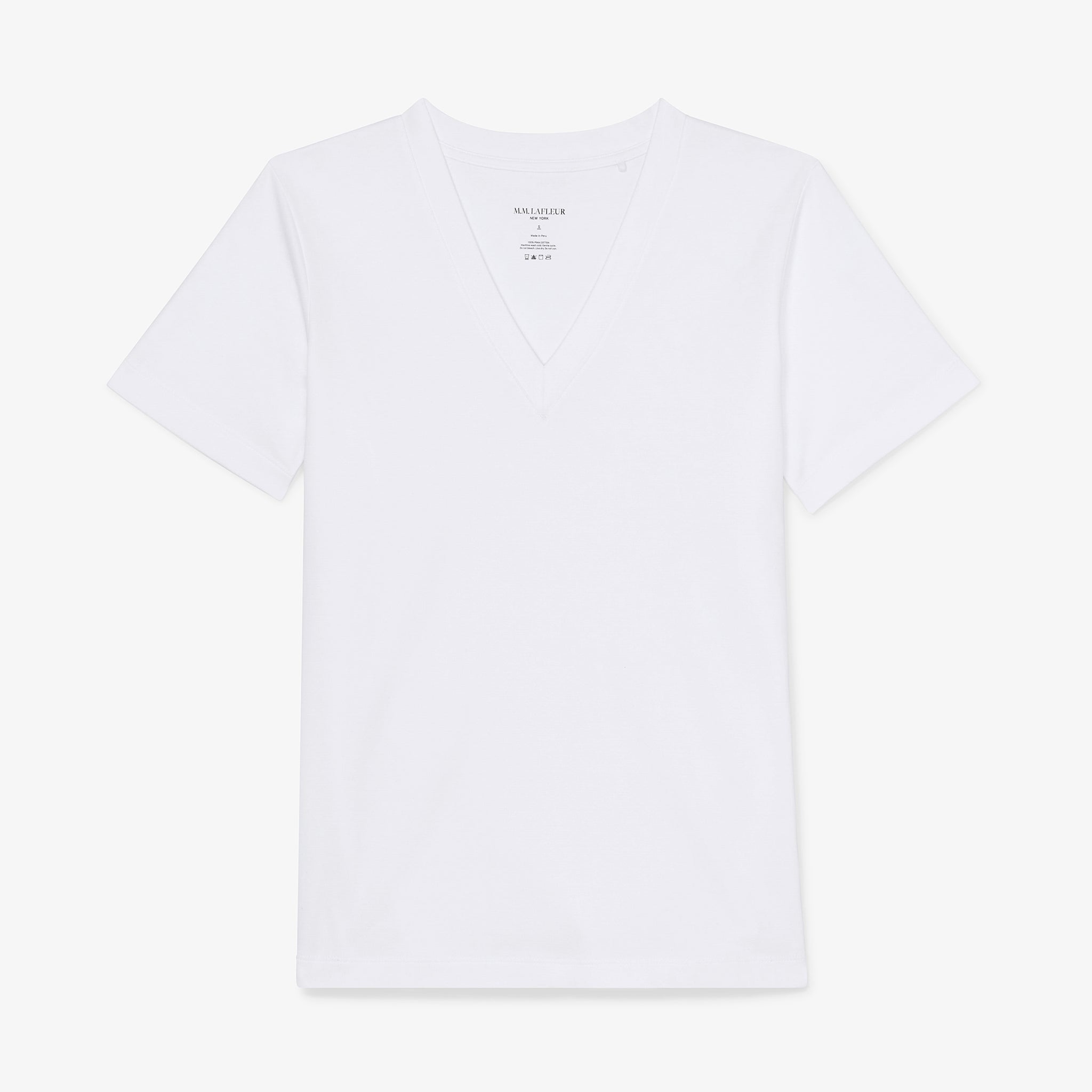 packshot image of the lee t-shirt in white