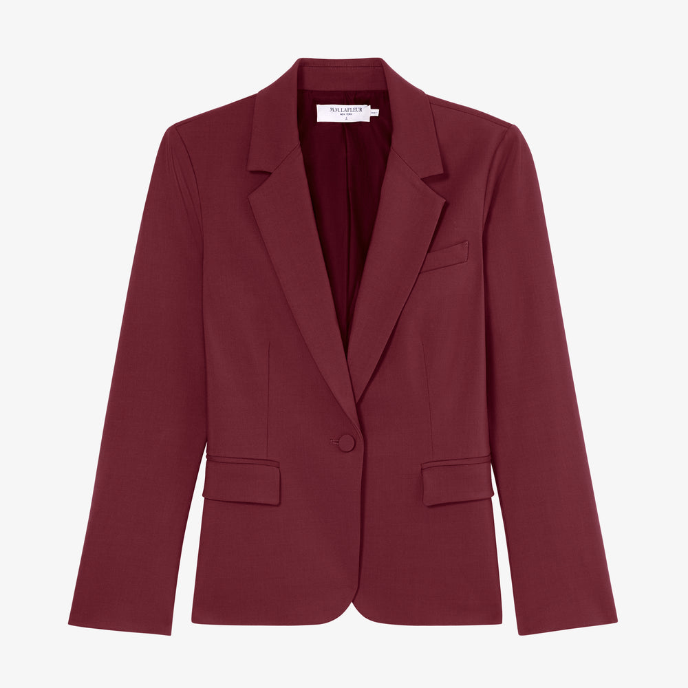 packshot image of the yiyan blazer in shiraz
