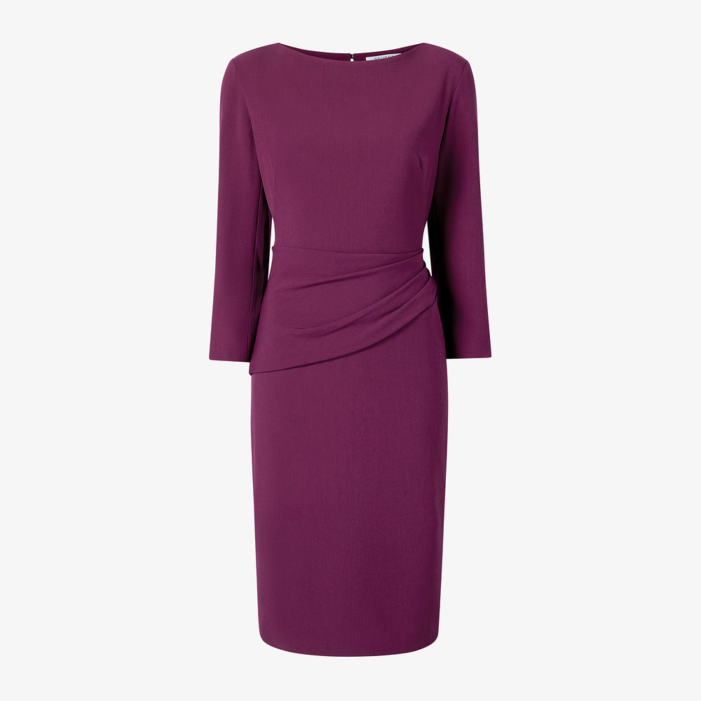 packshot image of the maxine dress in plumberry