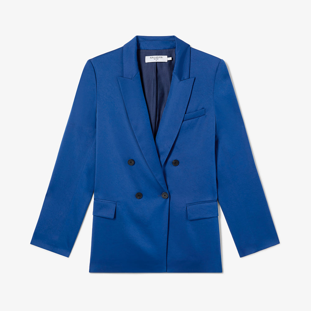 packshot image of the o'hara jacket in sapphire