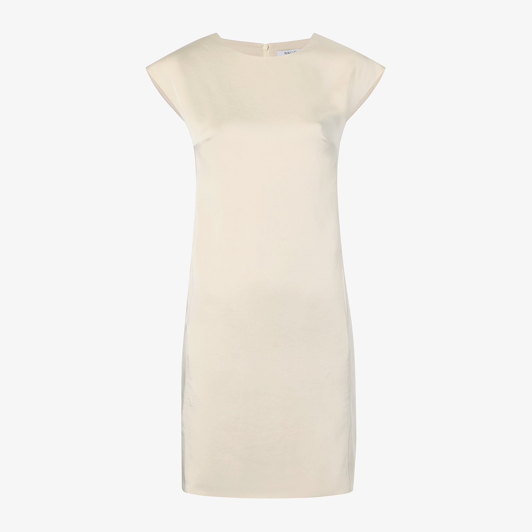 packshot image of the maaza dress in champagne