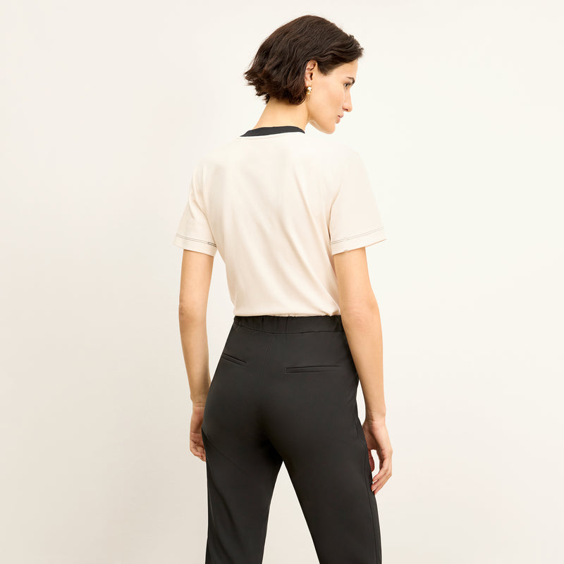 Leslie T-Shirt Contrast with Embroidery