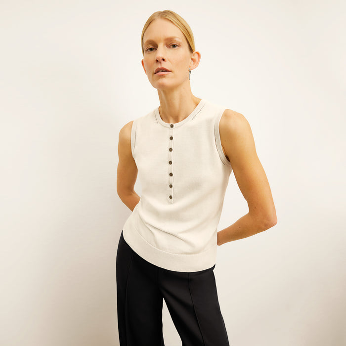 Crimmins Pointelle Tank