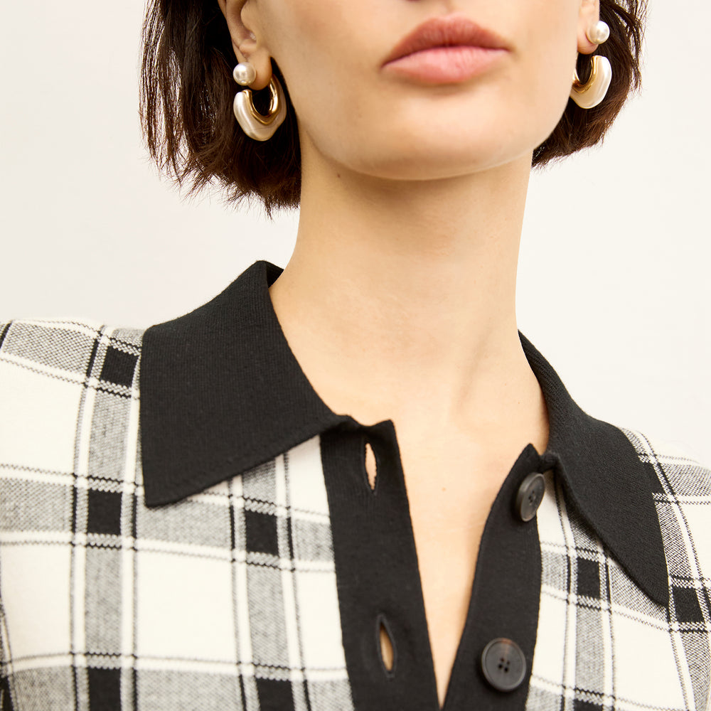 Detail image of a woman wearing the Lacie top