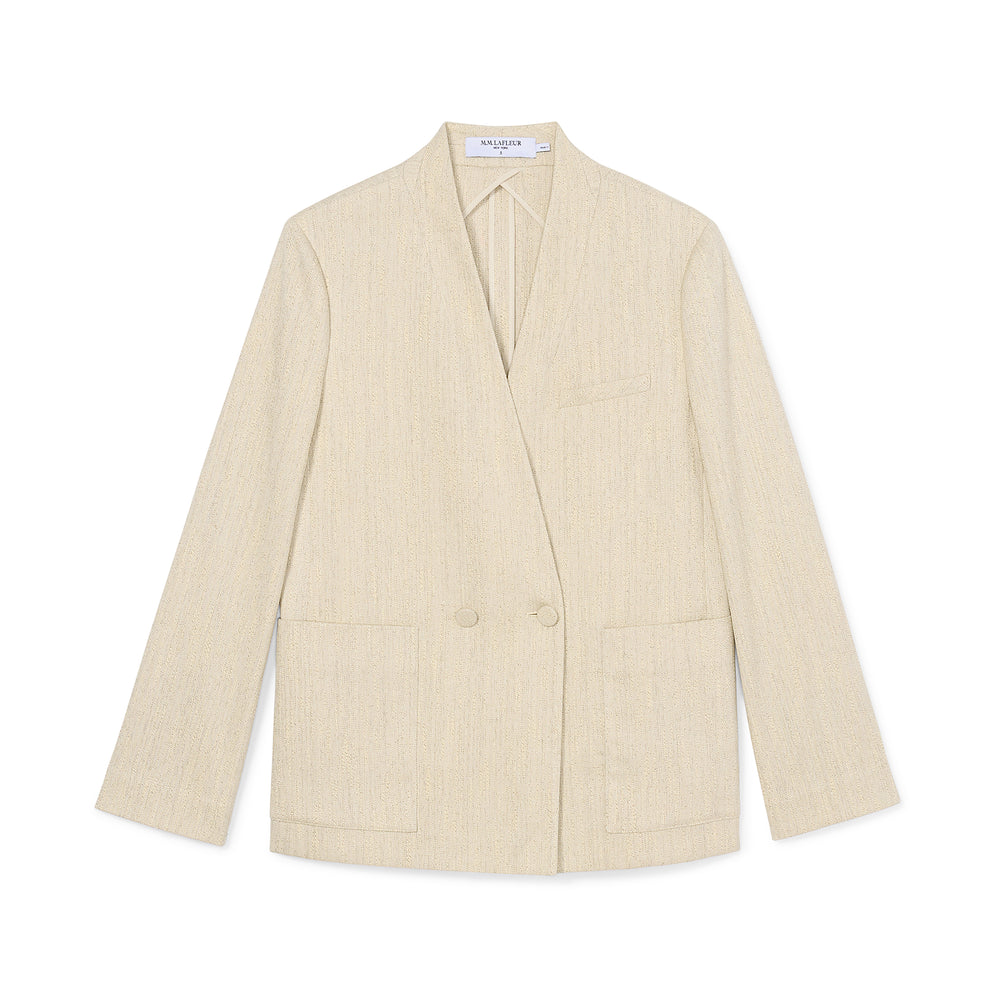 packshot image of the Janette Jacket in ivory