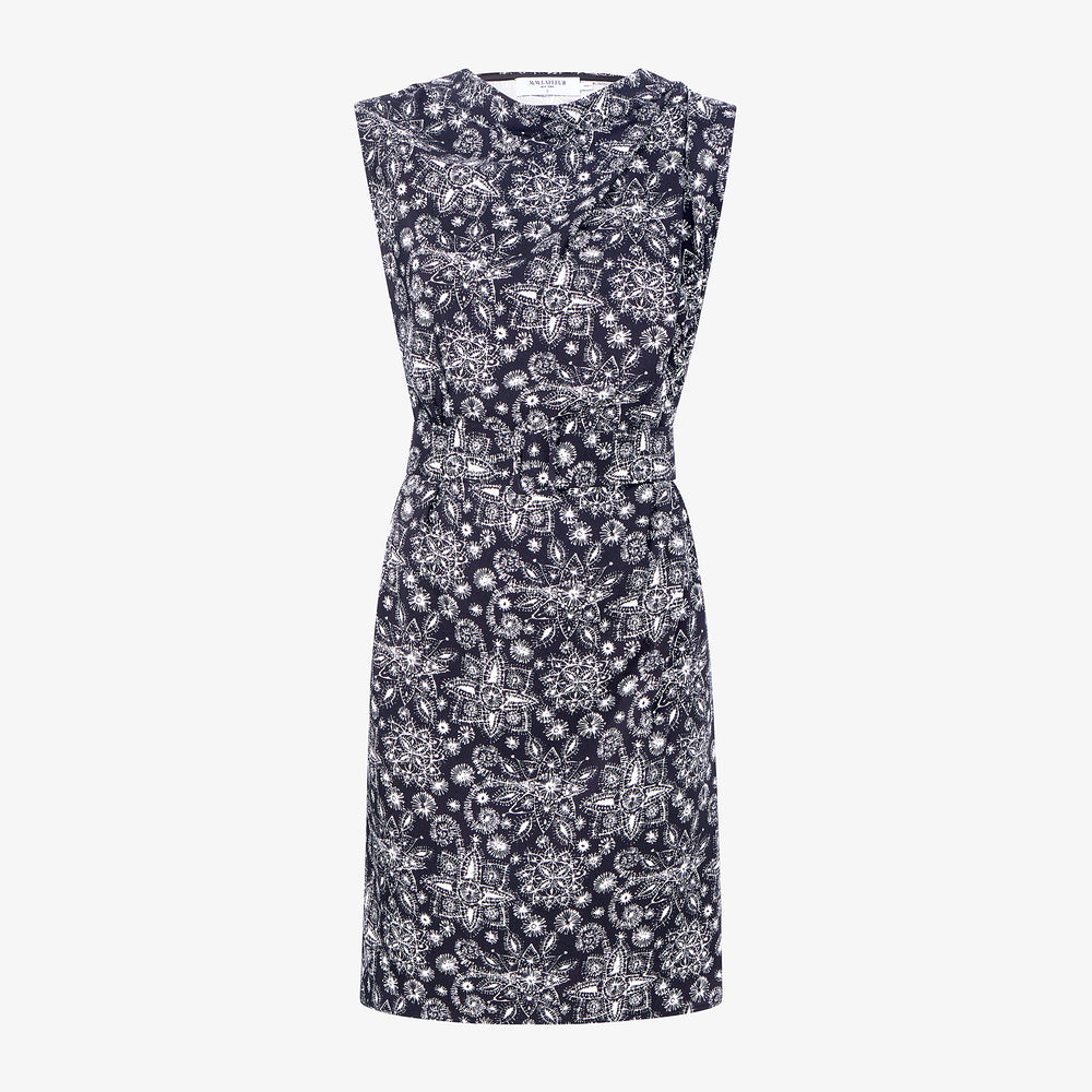 packshot image of the joslyn dress in kerala print