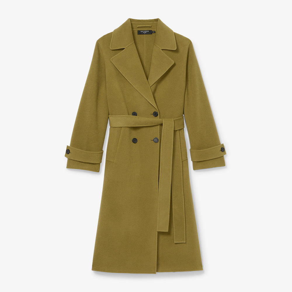 packshot image of the viola coat in pistachio