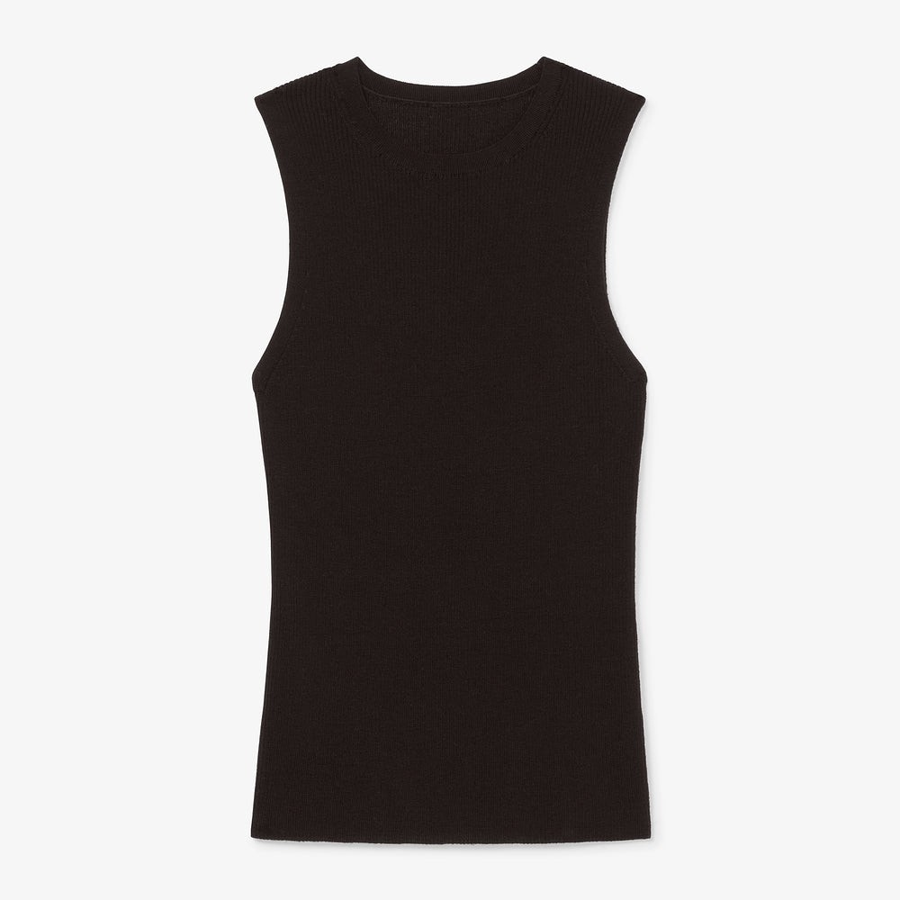 packshot image of the trina top in black
