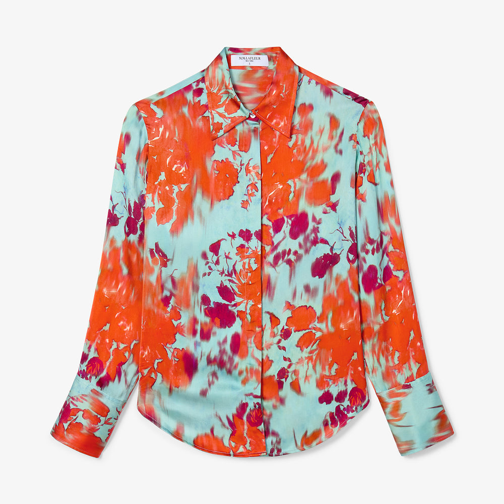 Mira Anywhere Shirt, Ombre Floral, image 8 of 9