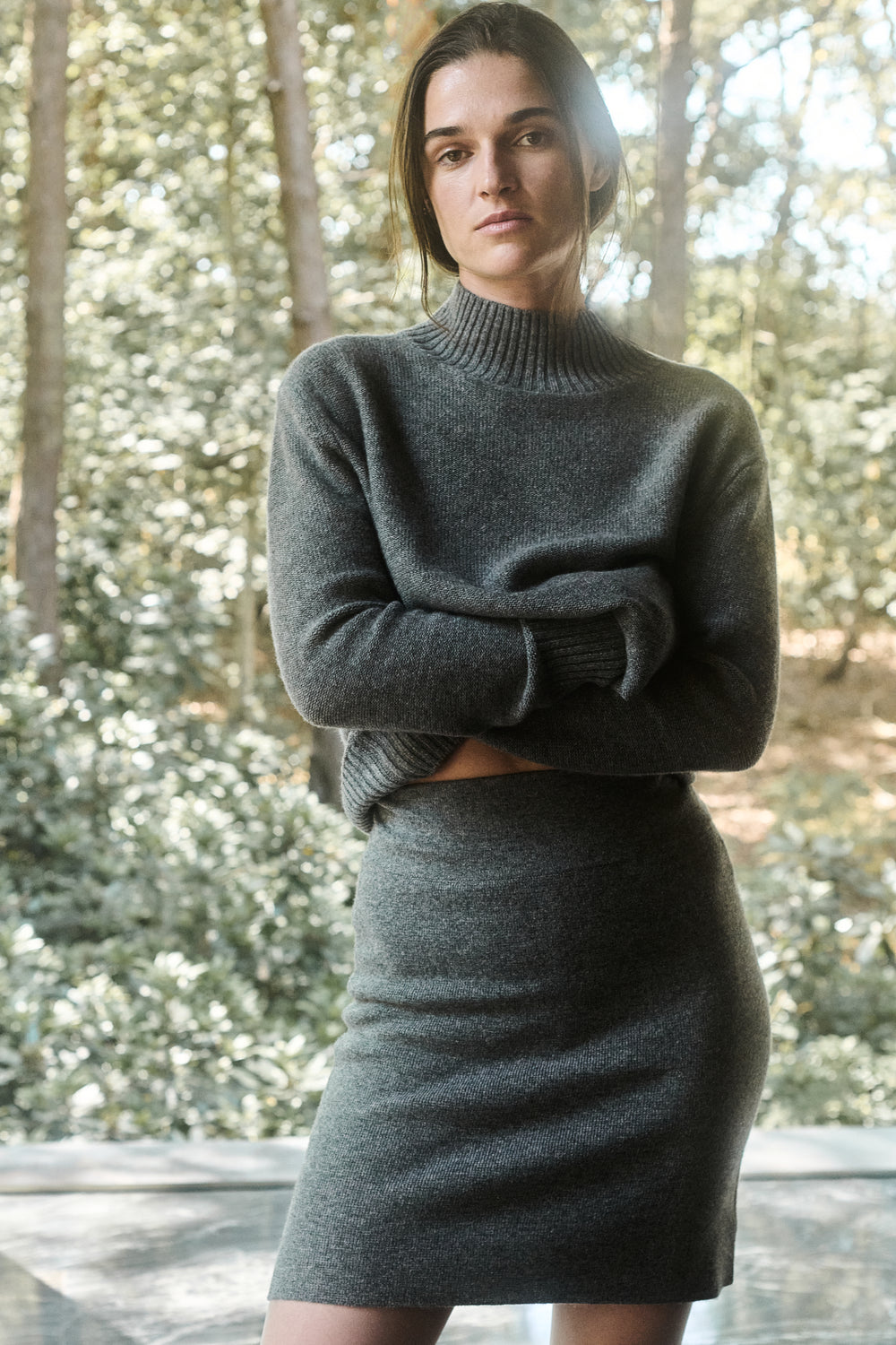 Nonchi Cashmere Nordlys Sweater, Majestic Grey, image 10 of 15