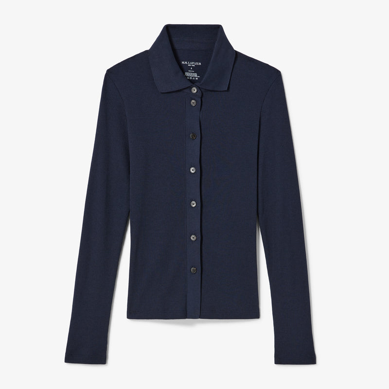 Nala Knit Button-Down