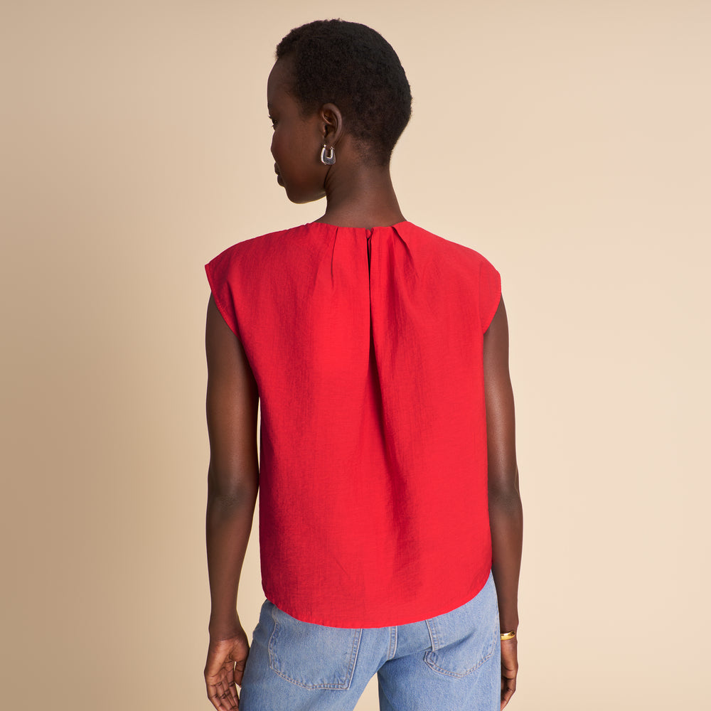 Nika Summer Friday Top, Ribbon Red, image 4 of 9