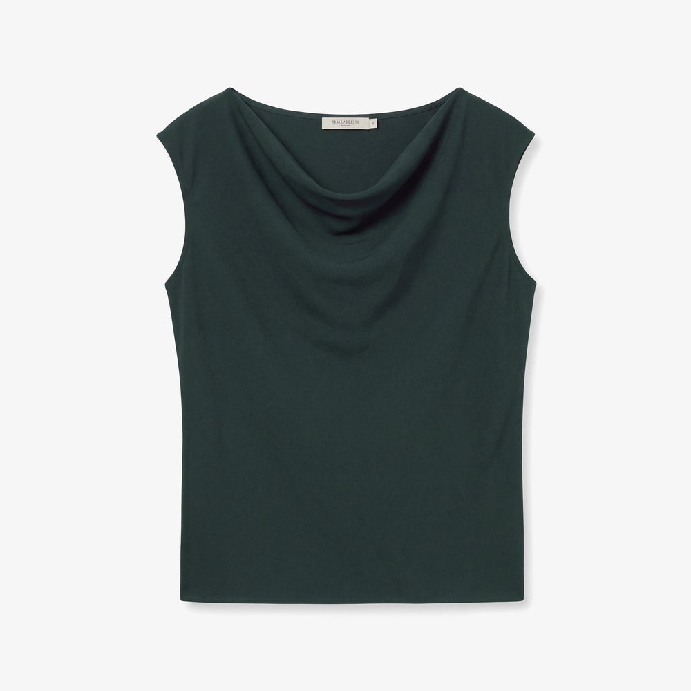 Nora Effortless Blouse, Dark Forest, image 5 of 5