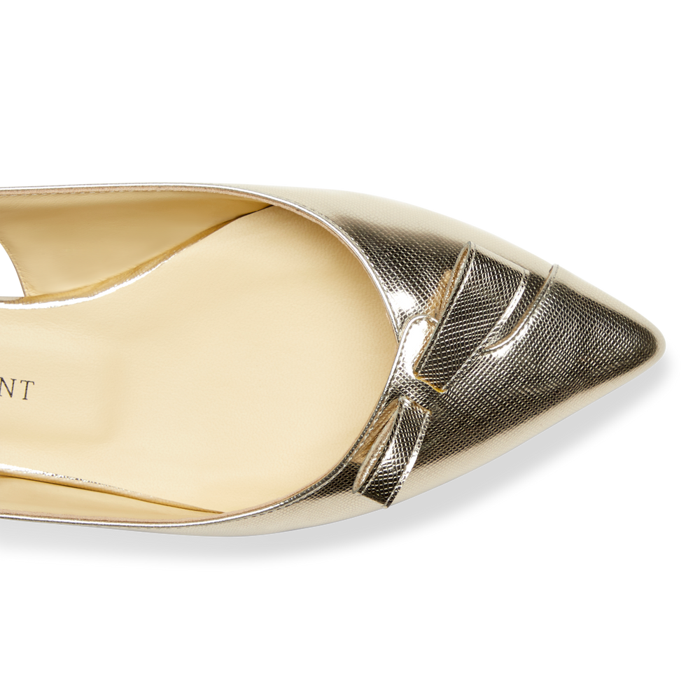Natalie Sling, Gold Saffiano, image 3 of 5