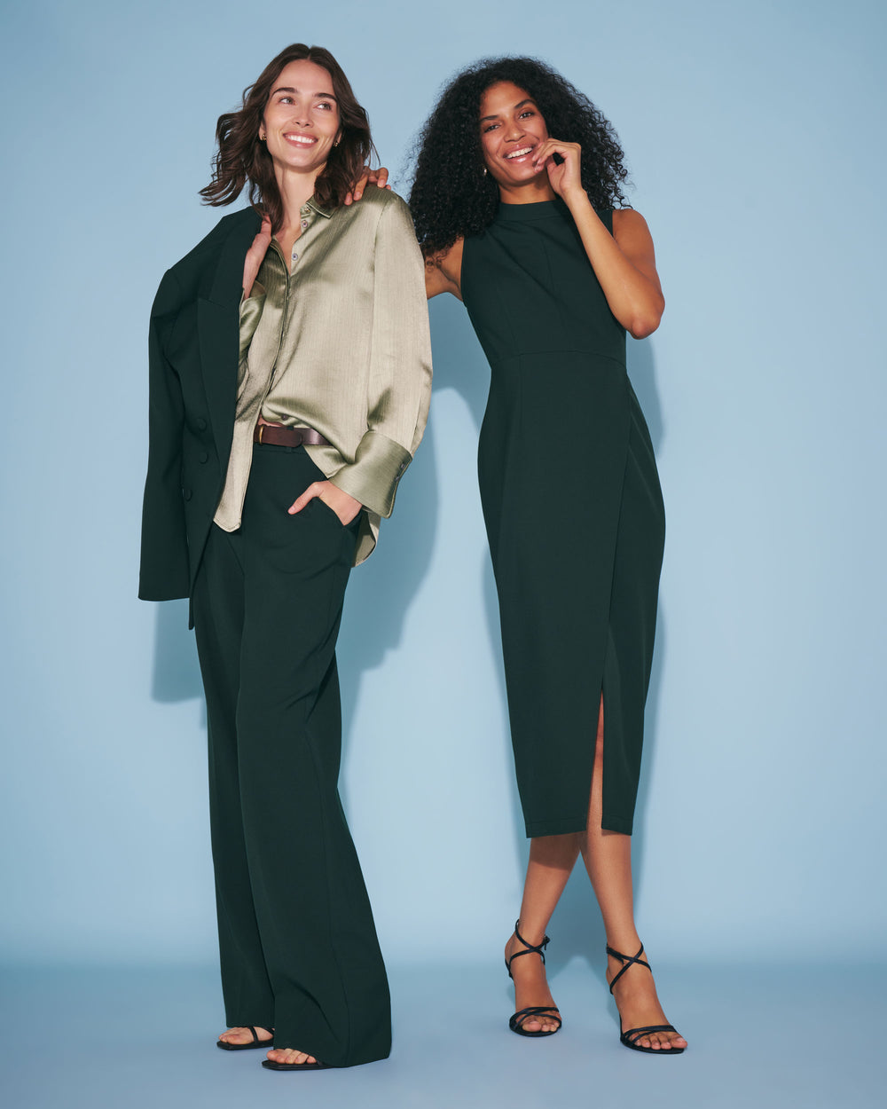 Kati Double-Breasted Blazer, Dark Forest, image 11 of 12