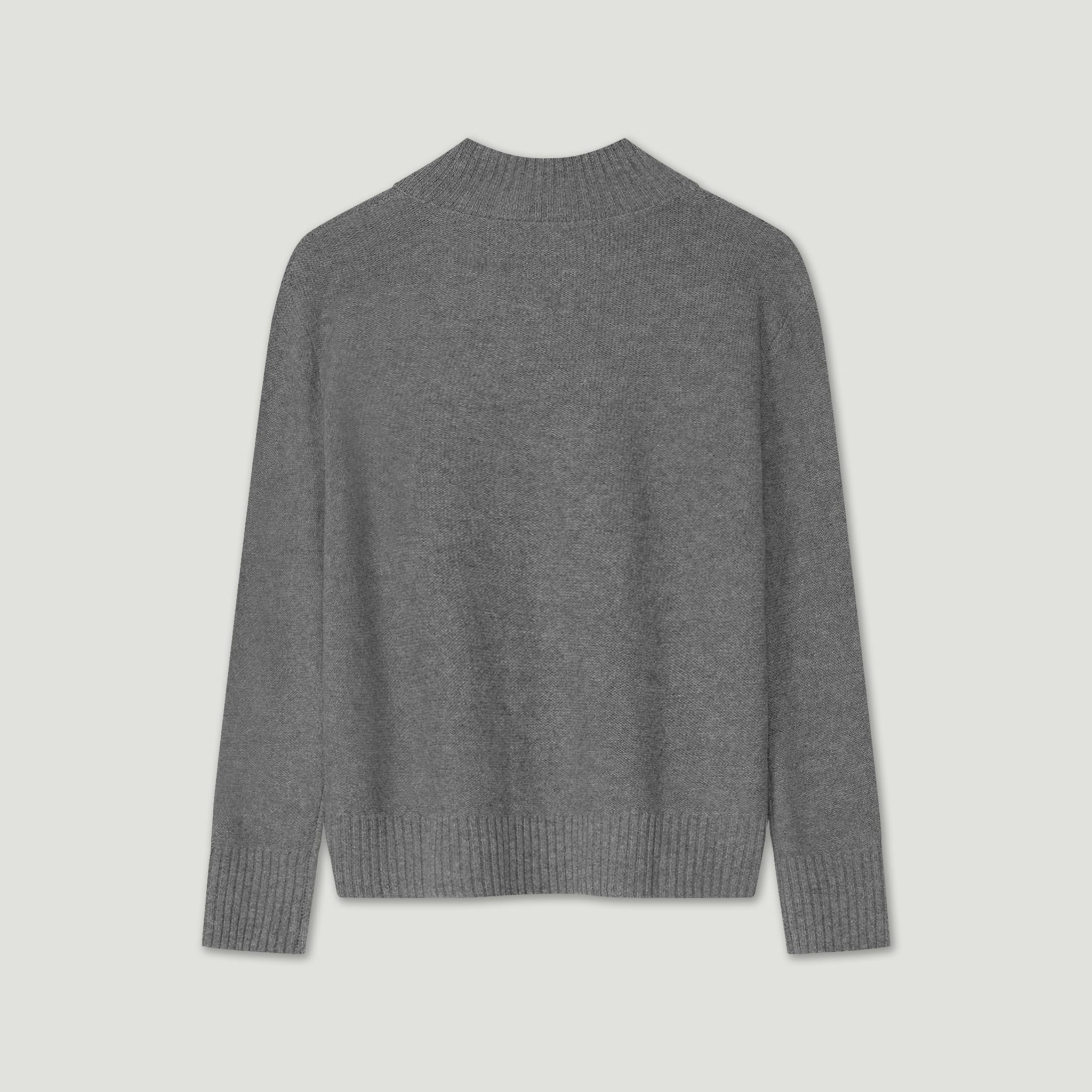 Gray sweater on a light gray background