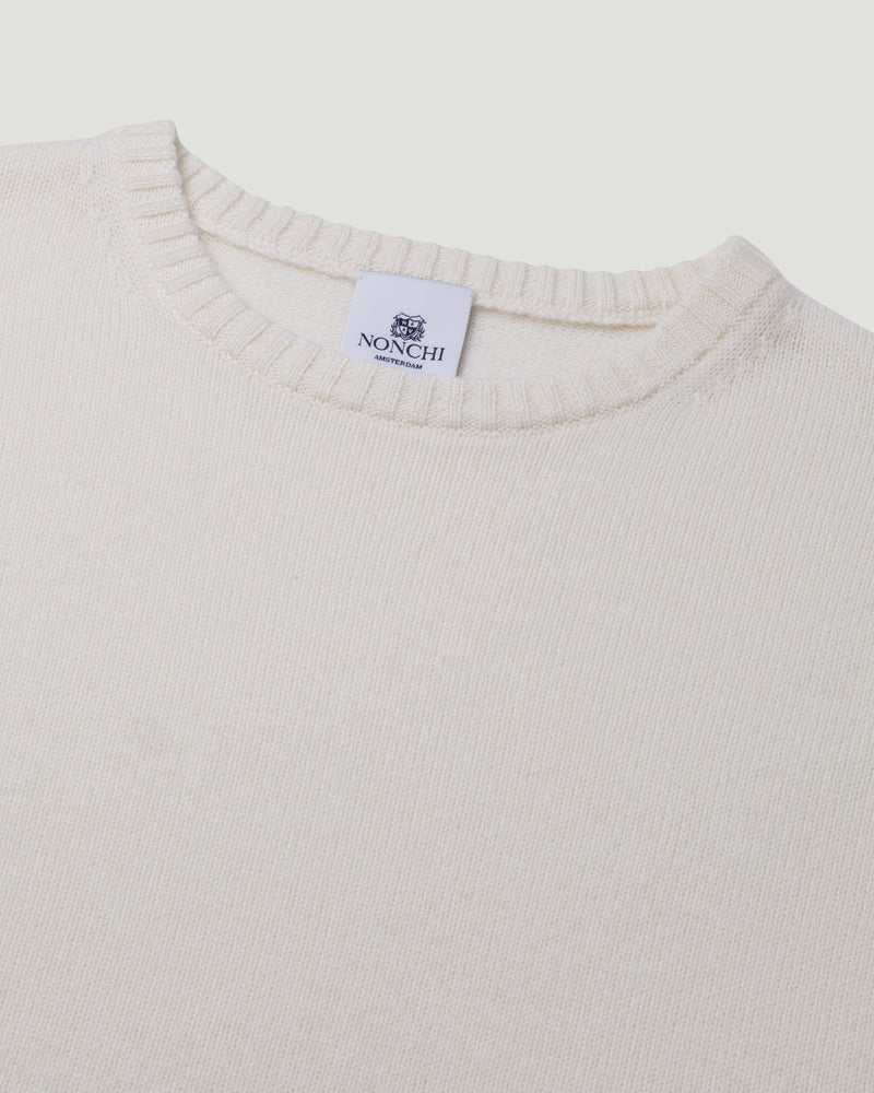 Nonchi Cashmere Etoile Sweater:: Pure White