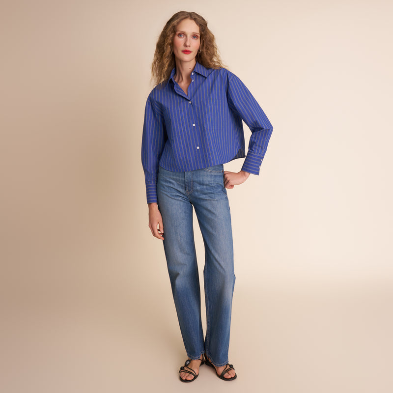Zaid Cropped Button-Down