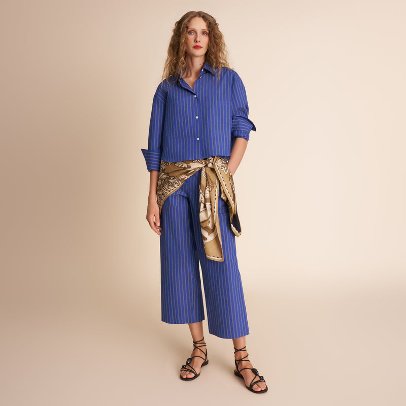 Zaid Cropped Button-Down