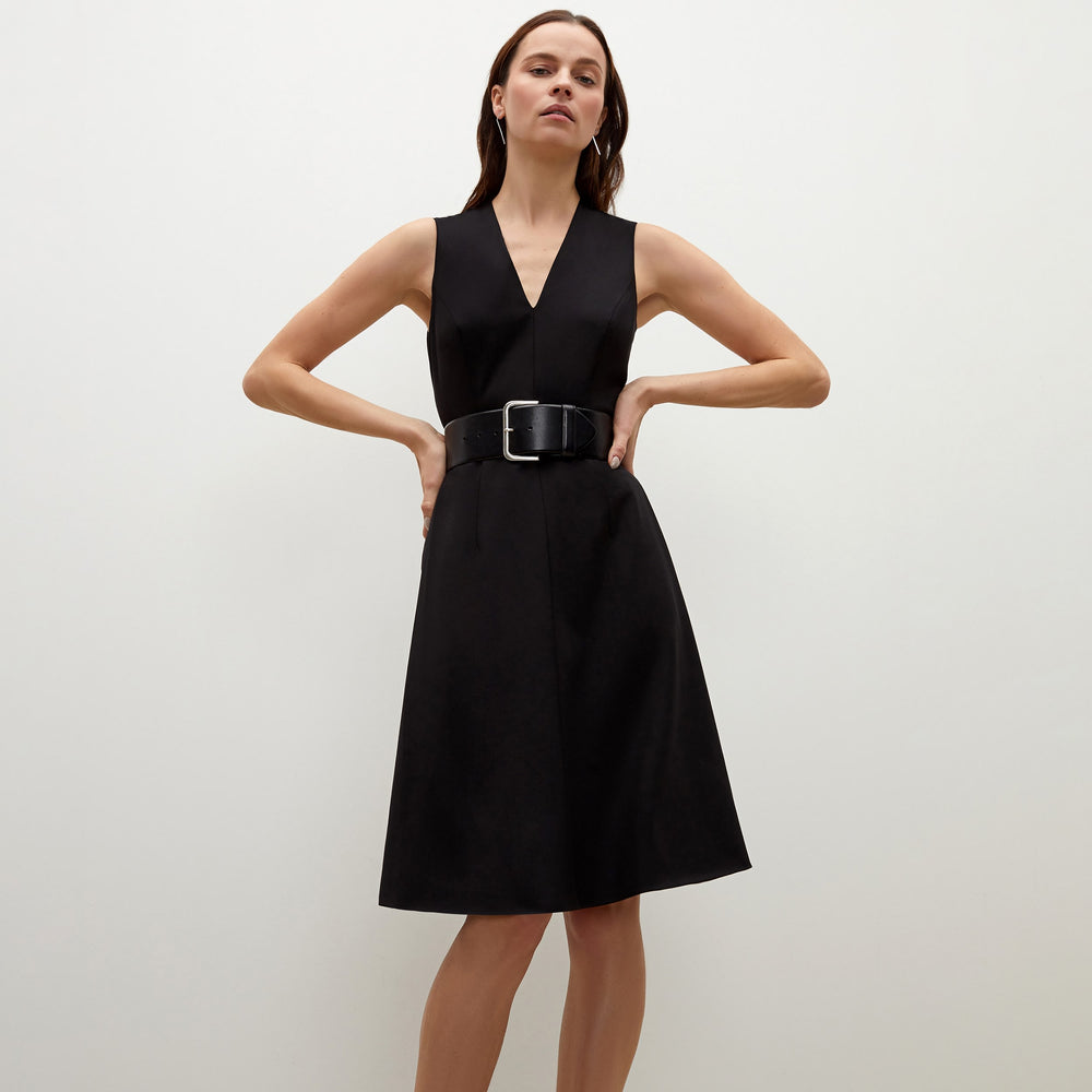 Woman standing wearing the Beebe belt