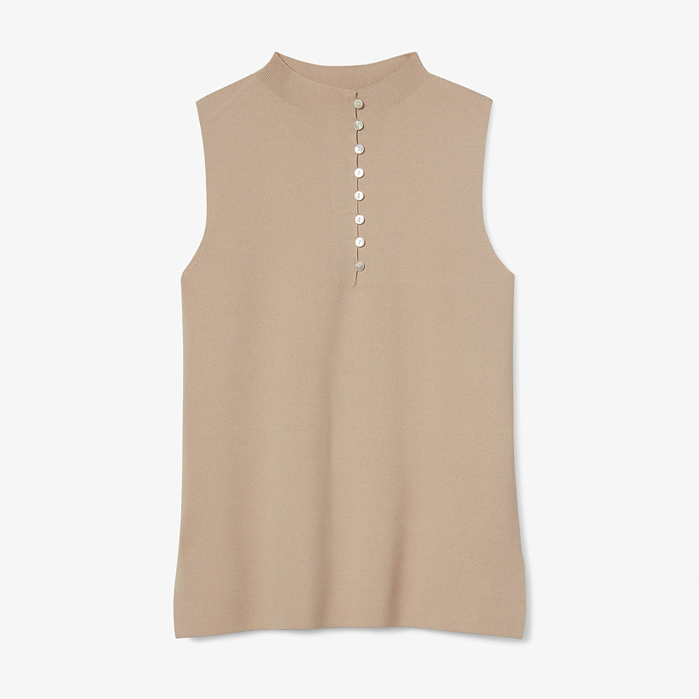 Packshot image of the Malki top in latte