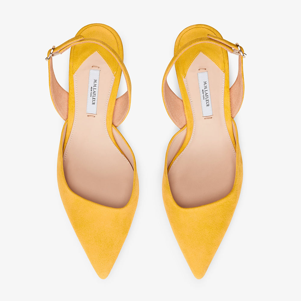 Irene Slingback - Suede :: Canary