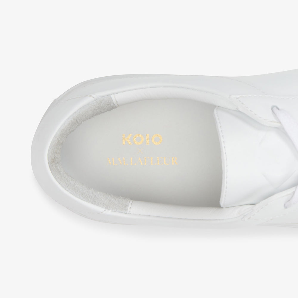 packshot image of M.M.LaFleur x Koio Capri Low-Top Sneakers—Leather in white