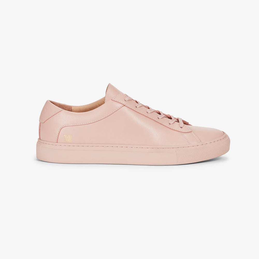 packshot image of M.M.LaFleur x Koio Capri Low-Top Sneakers—Leather in Azalea