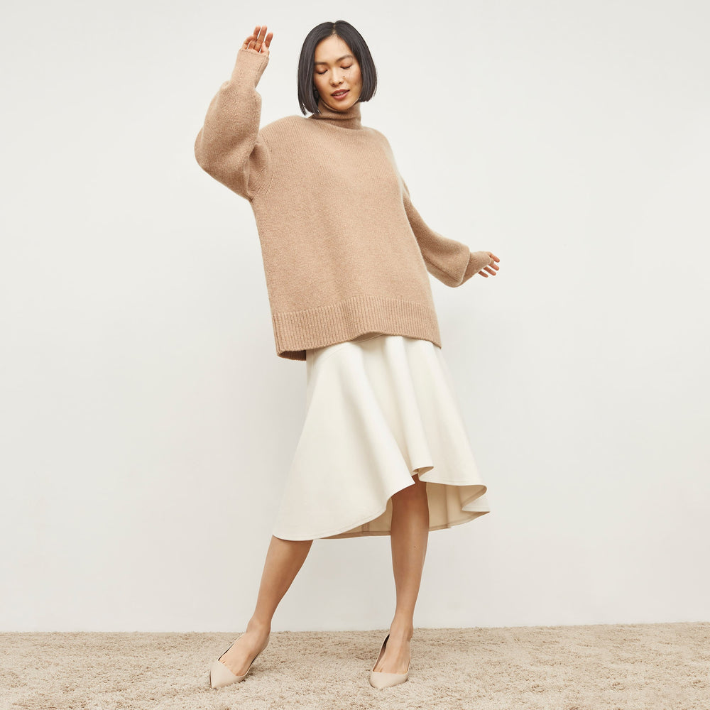 Lea Sweater - Plush Cashmere :: Light Maple
