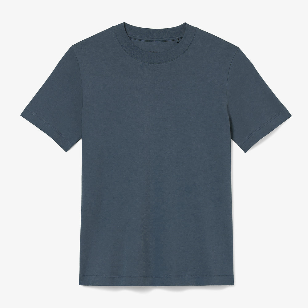 pack shot image of the leslie t-shirt in Dusty Indigo
