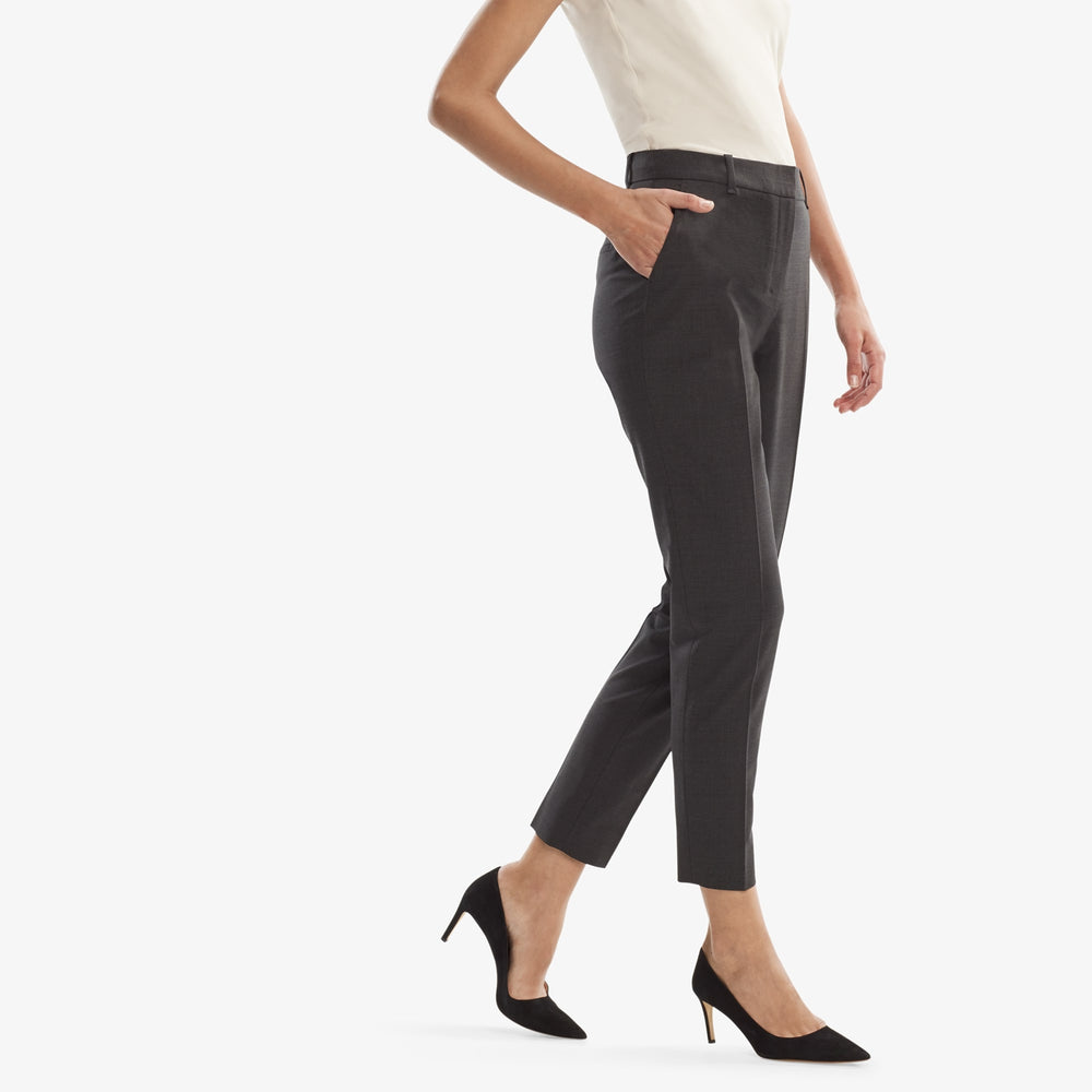 Mejia Pant - Tropical Wool :: Gray Melange