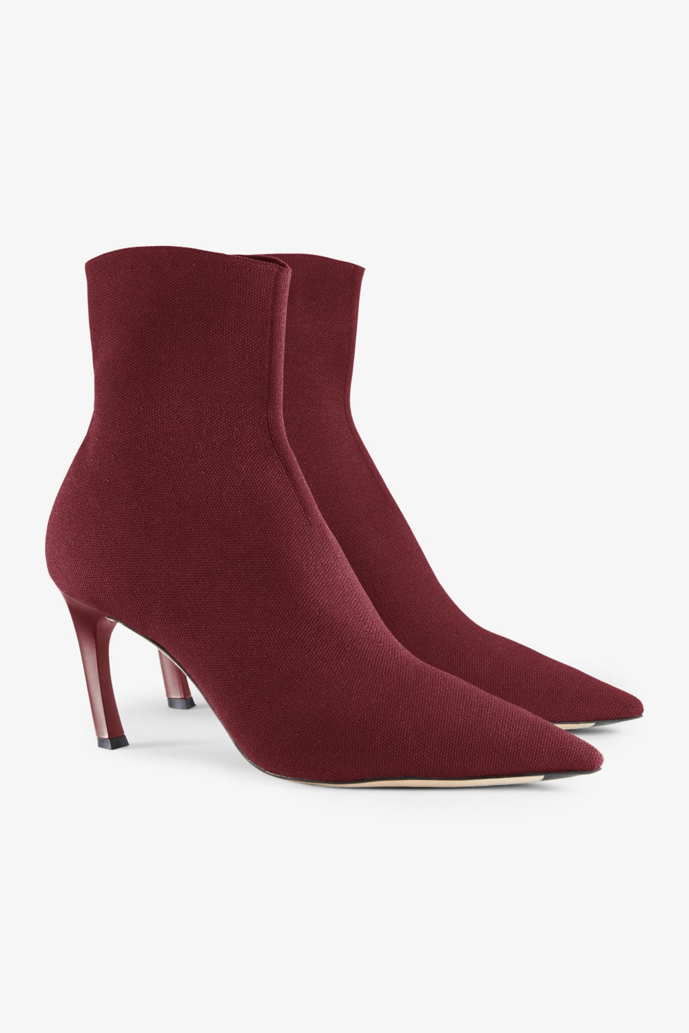 Packshot image of the Lana Boot—3D Knit in Burgundy