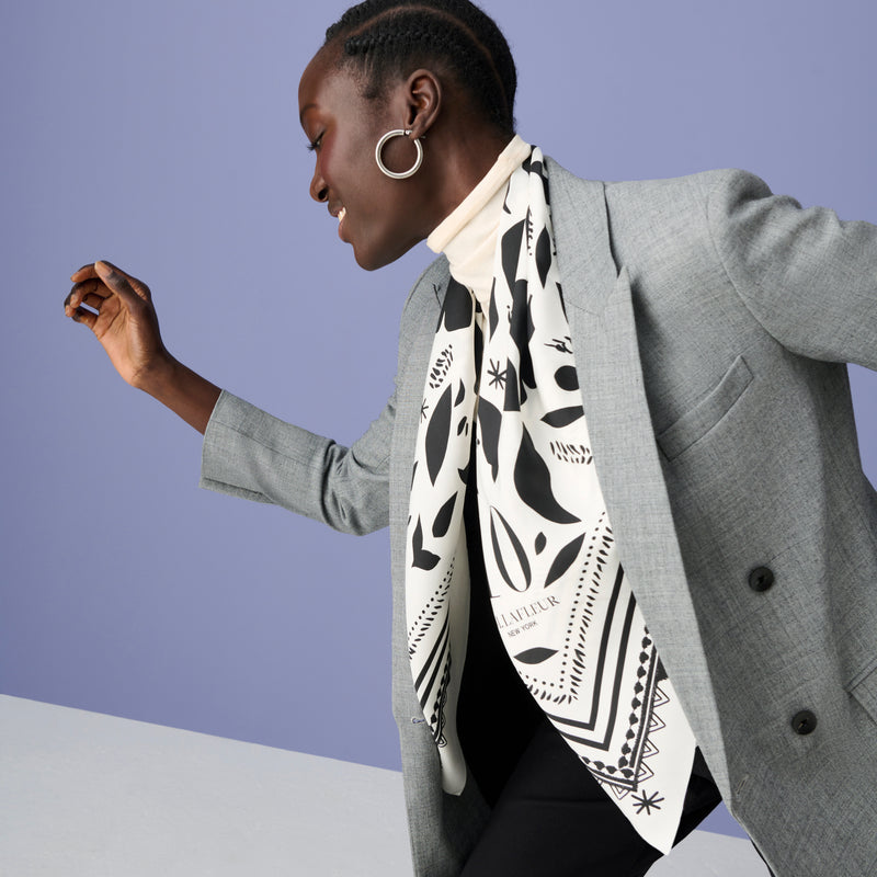 Icon Print Anniversary Scarf