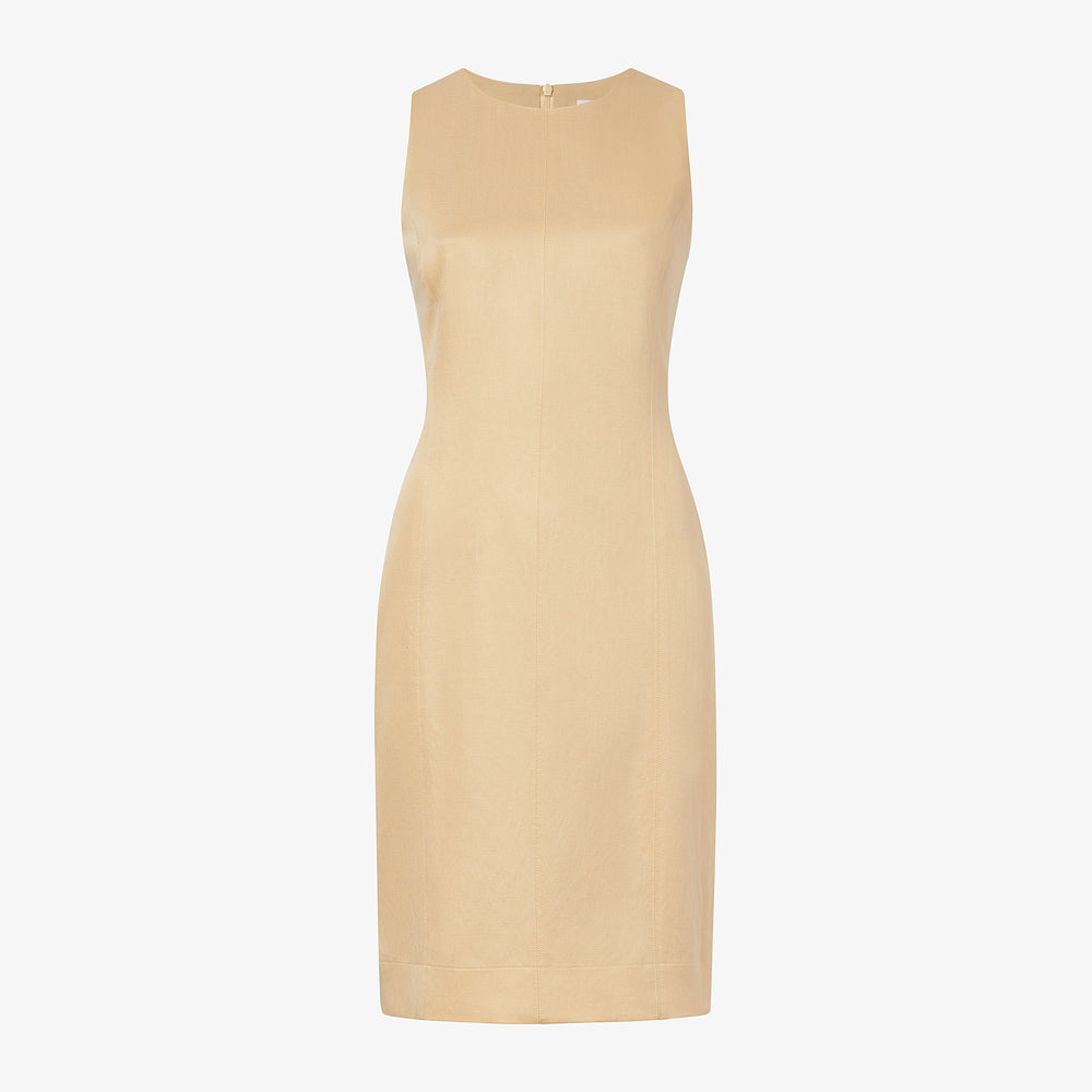 Packshot image of the Constance Dress - Everyday Twill in Butter