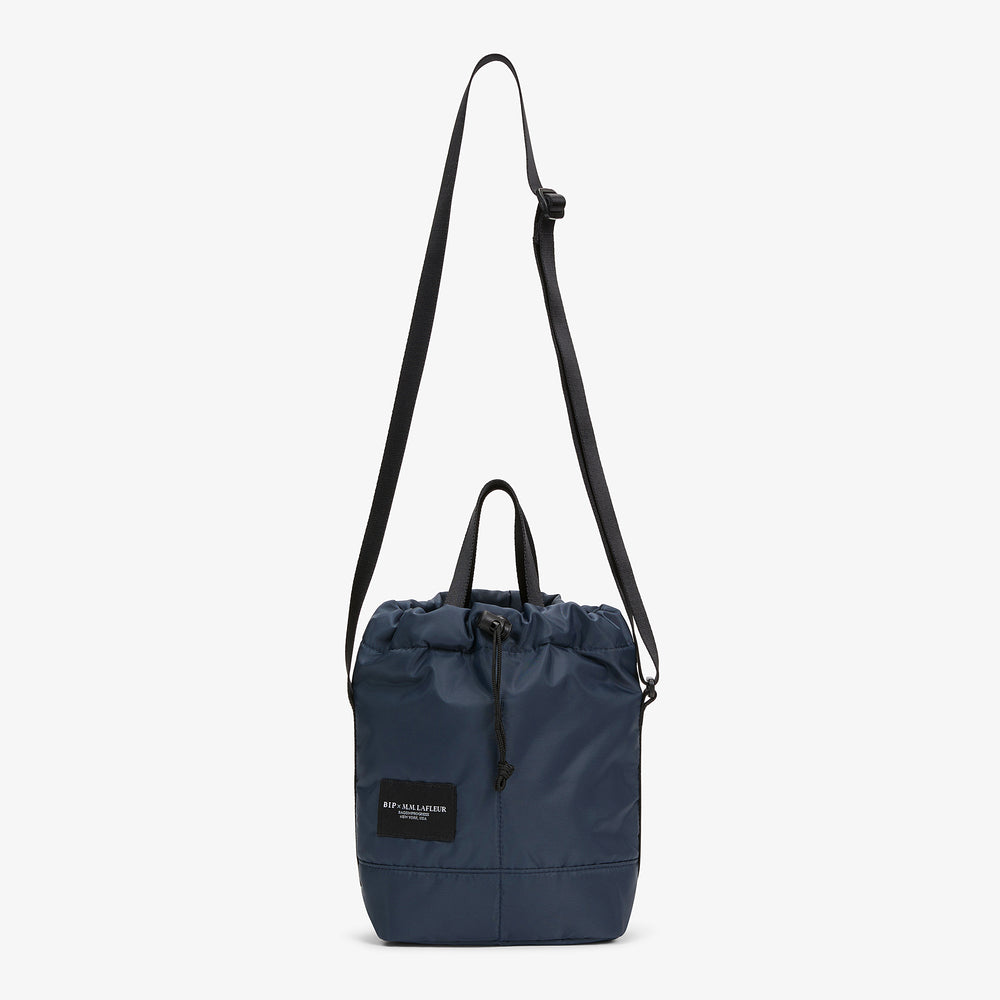 Packshot image of the Bags in Progress x MM Padded Mini Bucket Bag in Navy