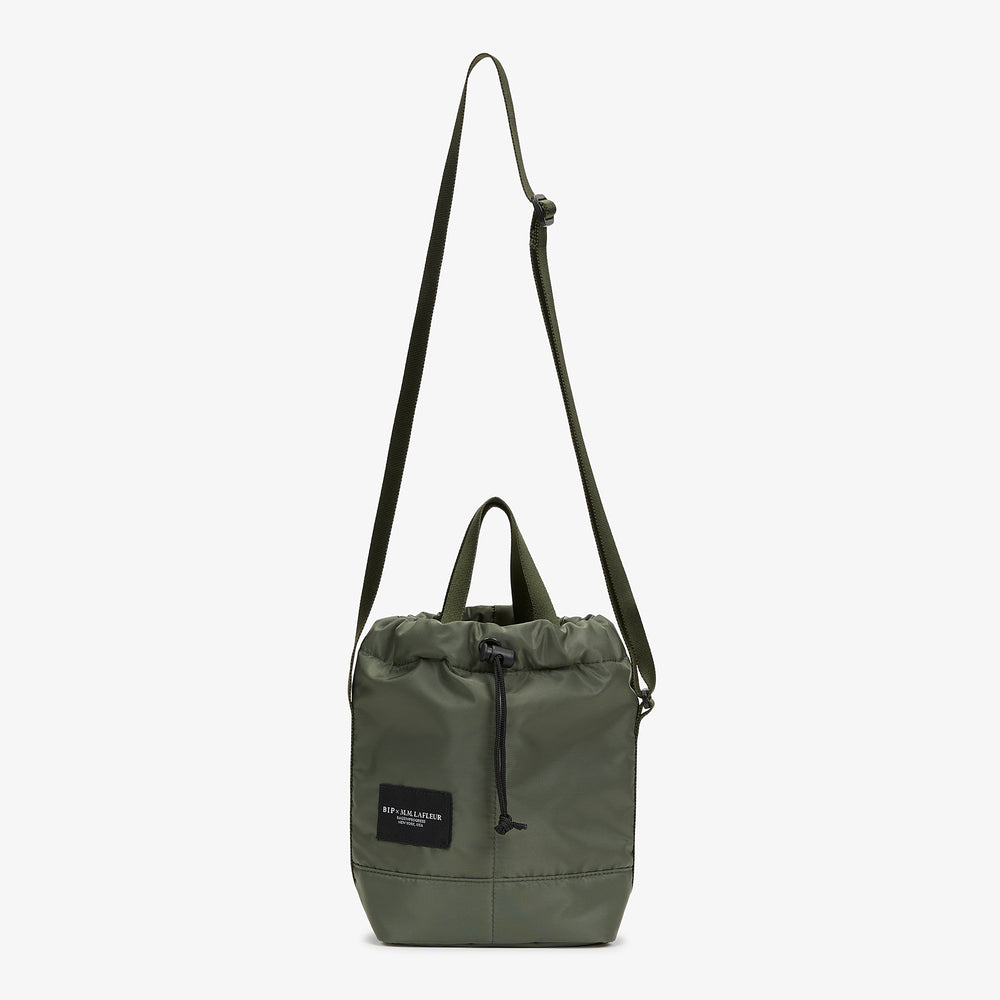 Packshot image of the Bags in Progress x MM Padded Mini Bucket Bag in Khaki Green