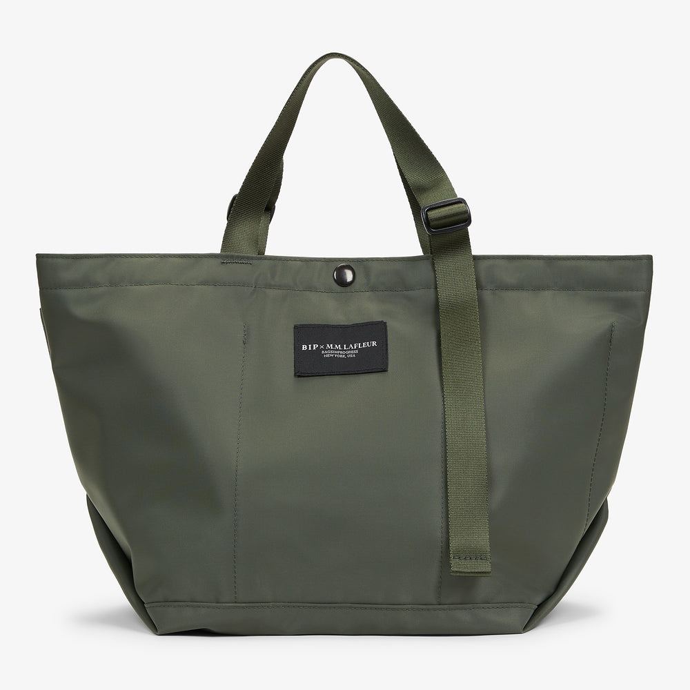 Packshot image of the Bags in Progress x MM Small Carry All Tote  in Khaki Green