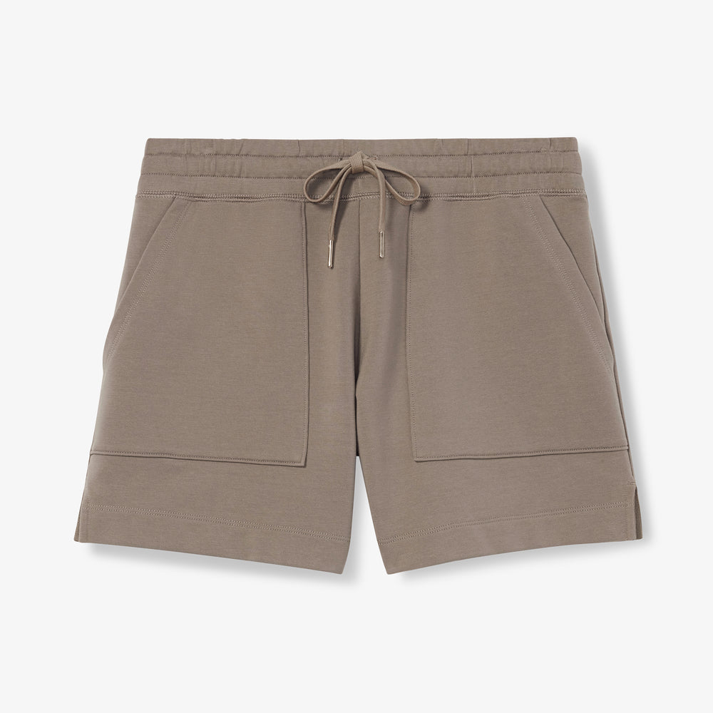 Packshot image of the Felix Short - Light French Terry in Light Truffle