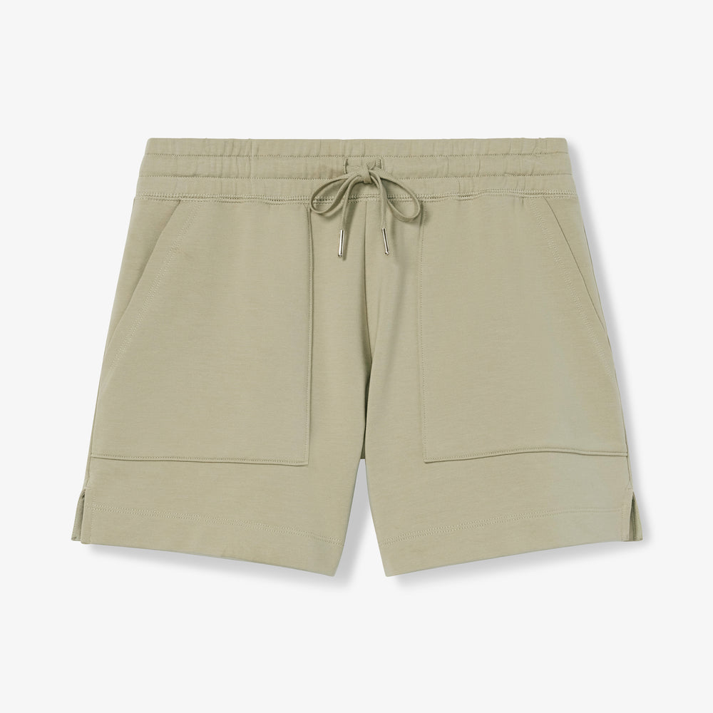Packshot image of the Felix Short - Light French Terry in Laurel Green