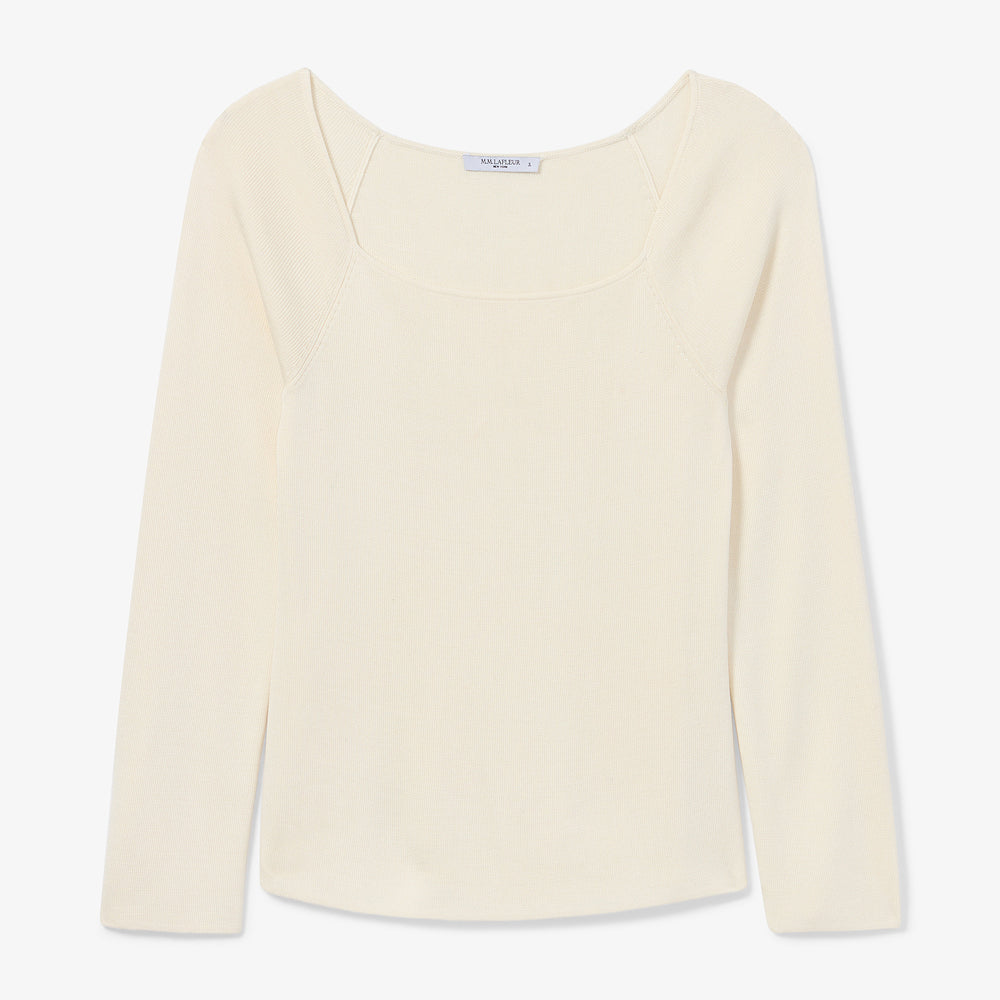 Packshot image of the Joya Top in Cream