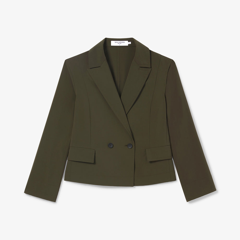 Packshot image of the Nia jacket in Olive