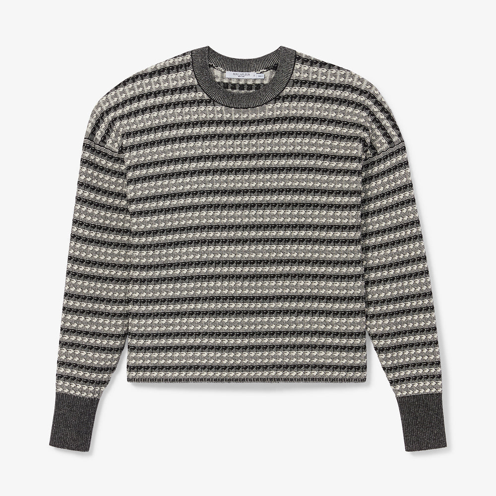 Packshot image of the tyler sweatshirt in black and white