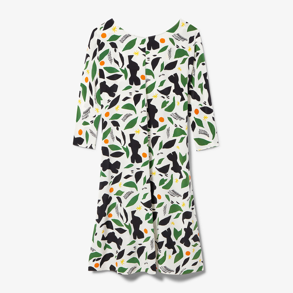 Packshot image of the alesia dress in icon print