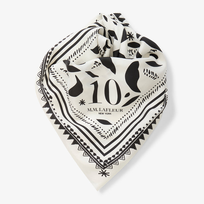 Icon Print Anniversary Scarf