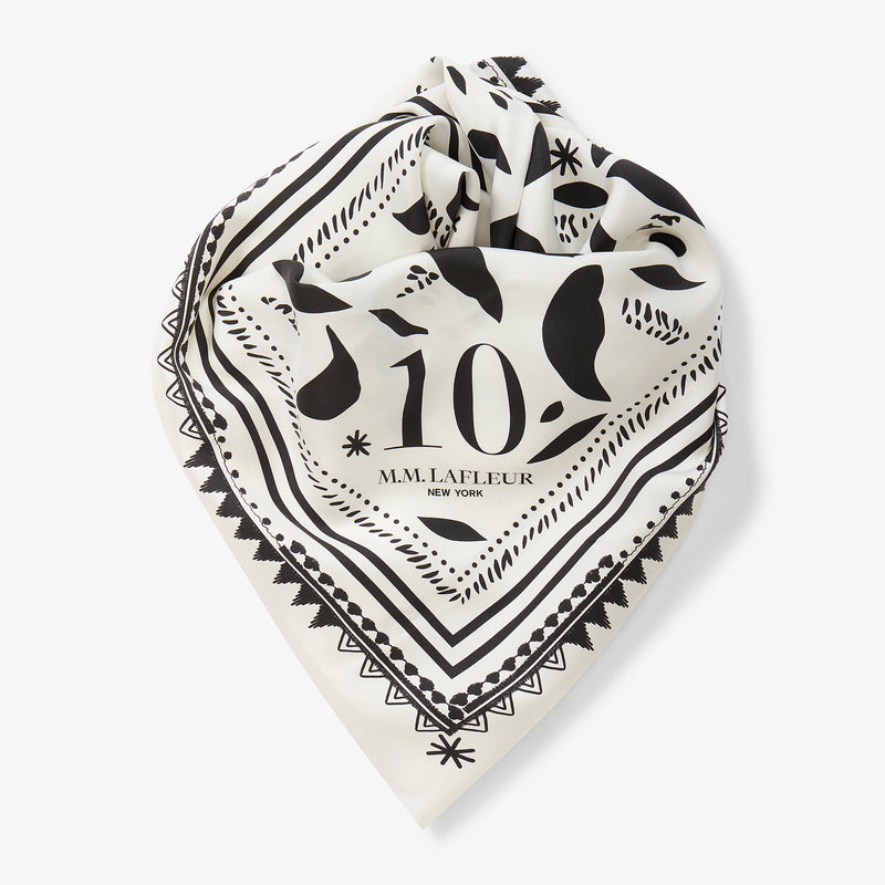Icon Print Anniversary Scarf