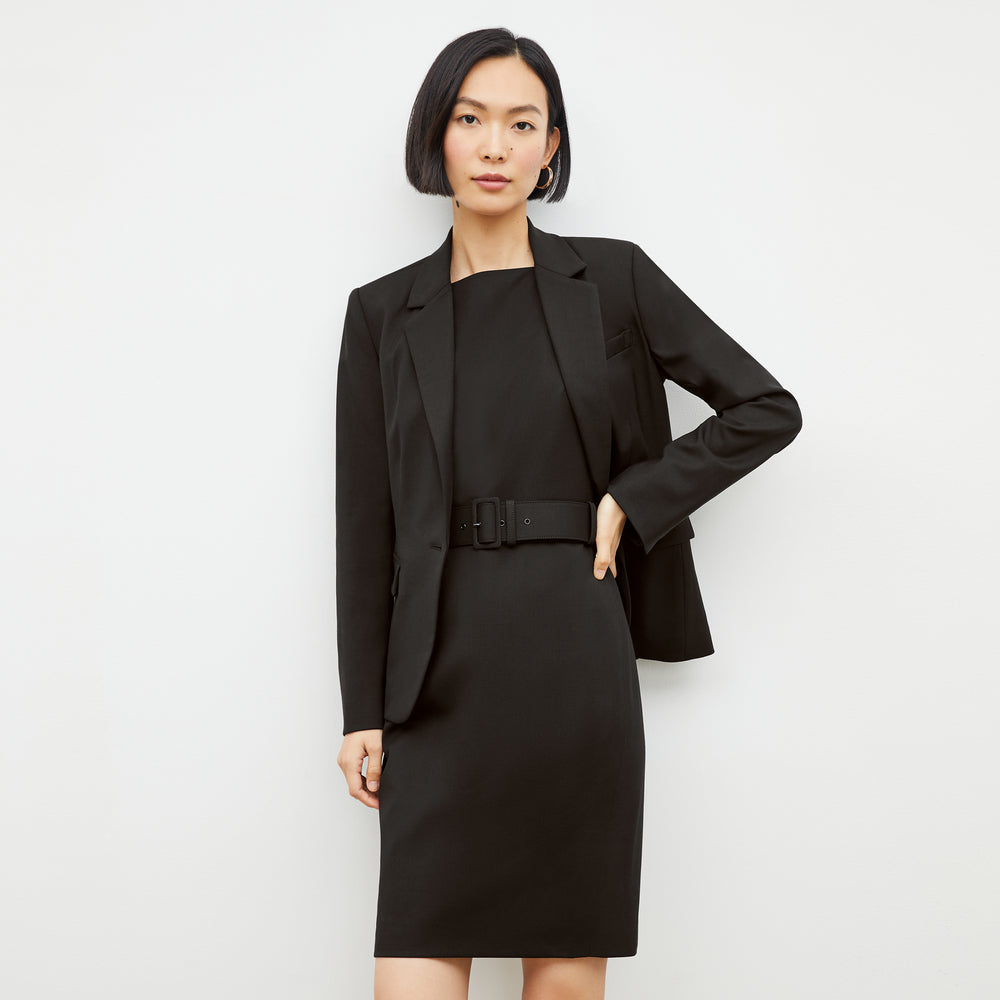 Yasmine Timeless Blazer - Italian Wool Twill :: Black