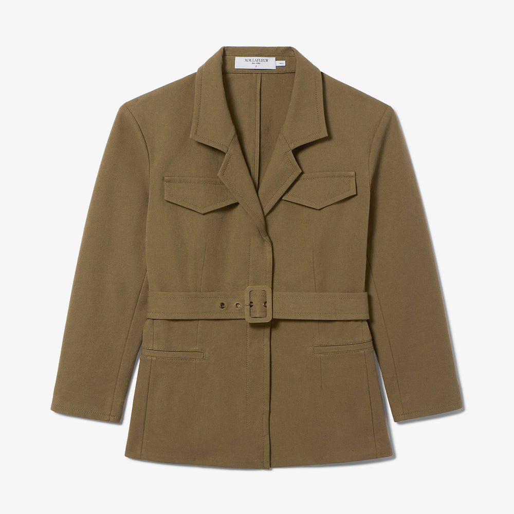 Packshot image of the emalis jacket in oregano