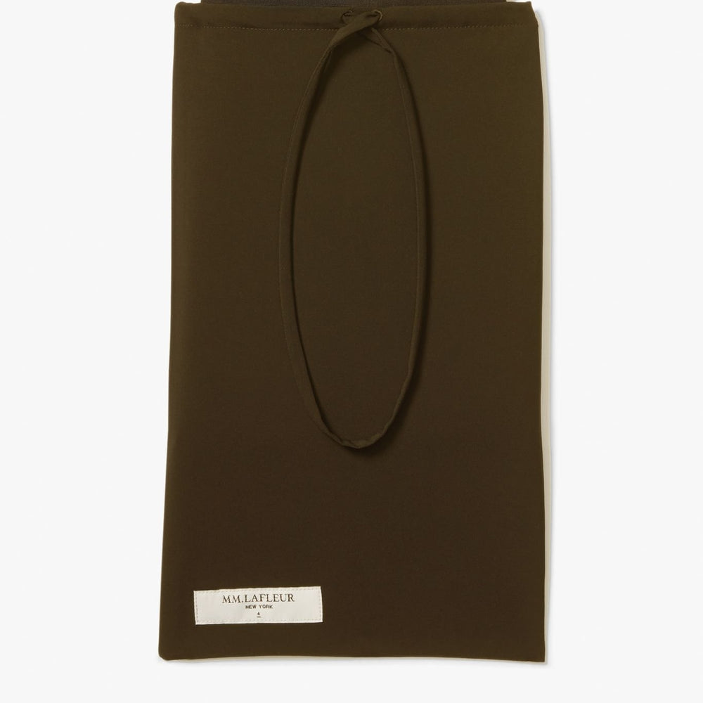 Packshot image of the Packable Bag Small—Origami Suiting in Olive